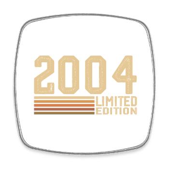 Jahrgang 2004 Geburtstag - 2004 Jahrgang 2004 Geschenk - Viereckiger Kühlschrankmagnet - Weiß - Vorne