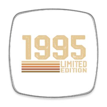 Né en 1995 anniversaire - Cadeau 1995 Vintage 1995 - Magnet carré - blanc - Devant