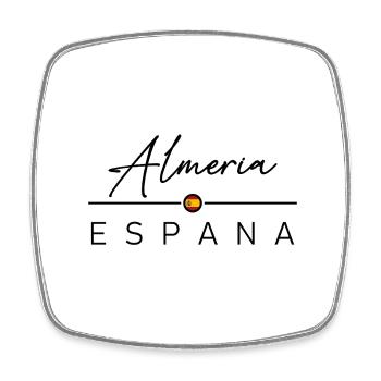 Spain - Almeria - Spain - España - Square fridge magnet - white - Front