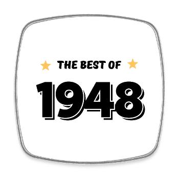 Das Beste von 1948 - Viereckiger Kühlschrankmagnet - Weiß - Vorne