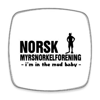 Norwegian Bog Snorkeling Association - Square fridge magnet - white - Front