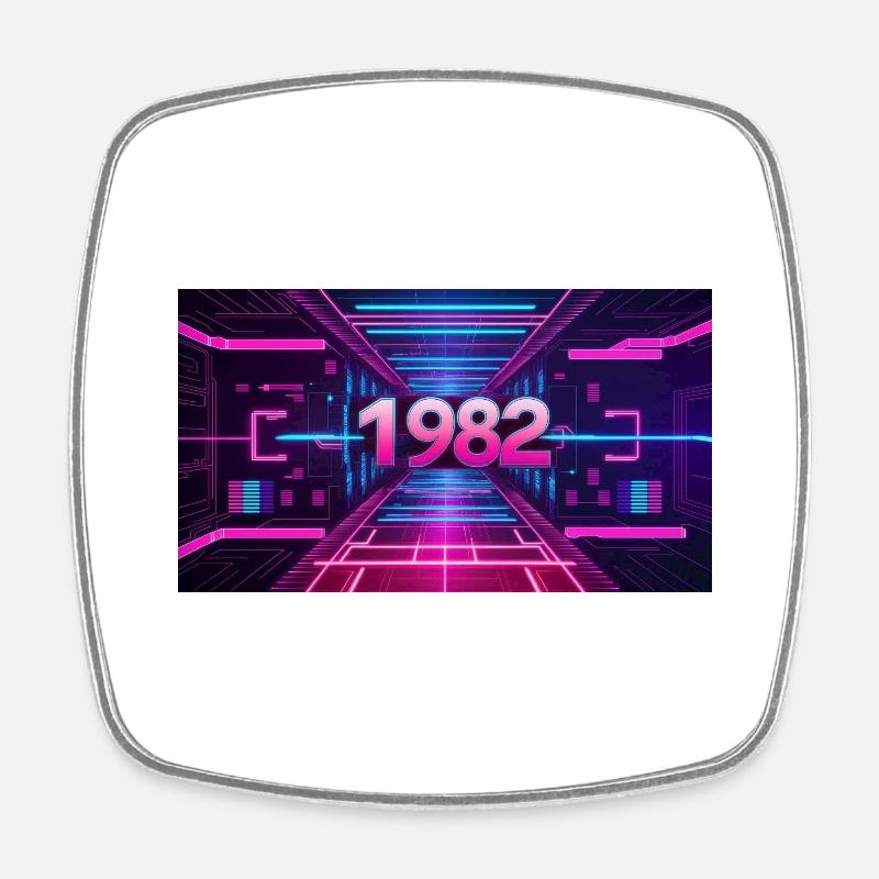 FRÉQUENCES CHARGÉES 1982 - Magnet carré - blanc