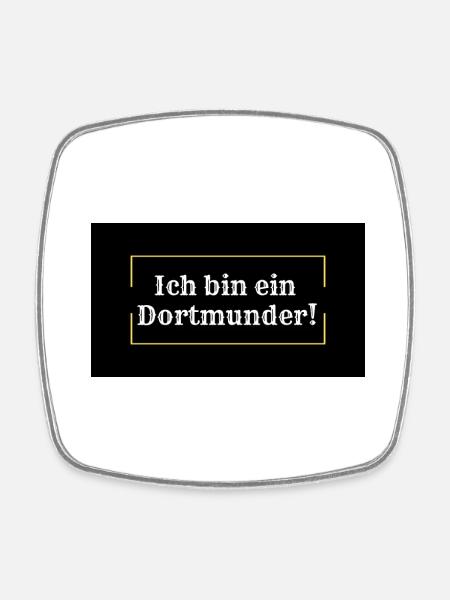 Dortmund 1# - Viereckiger Kühlschrankmagnet - Weiß