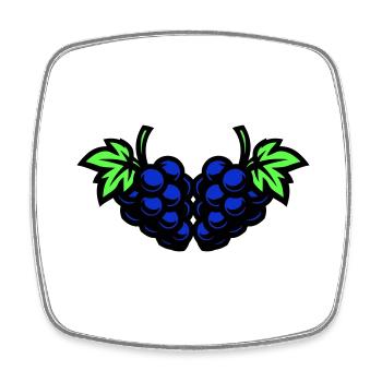 Grapes Grapes - Square fridge magnet - white - Front