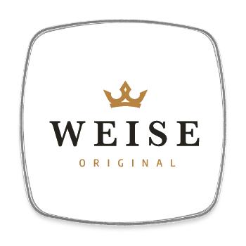 Weise Original Familienlogo - Viereckiger Kühlschrankmagnet - Weiß - Vorne
