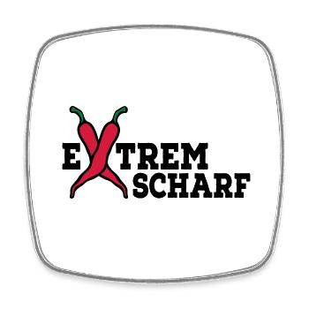 scharf - Viereckiger Kühlschrankmagnet - Weiß - Vorne