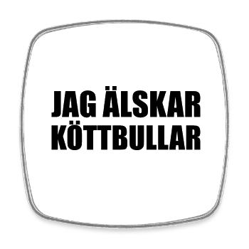 J'adore Köttbullar - Magnet carré - blanc - Devant