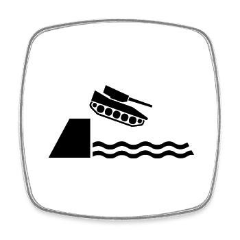 peace - Square fridge magnet - white - Front