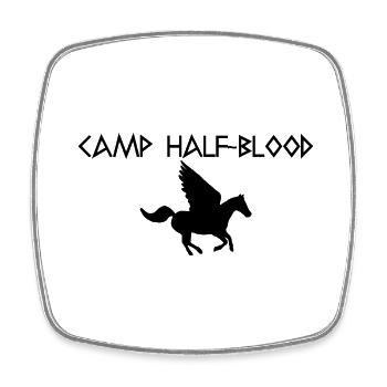 Camp Graphic - Square fridge magnet - white - Front