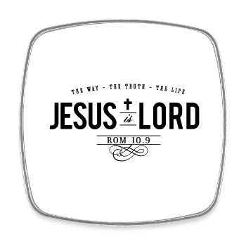 Jesus is Lord - Viereckiger Kühlschrankmagnet - Weiß - Vorne