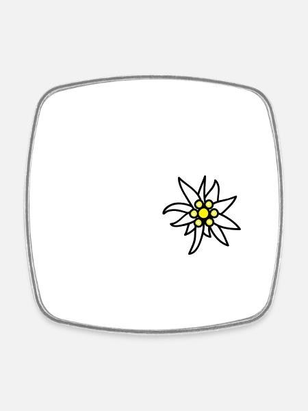 Tirol - Viereckiger Kühlschrankmagnet - Weiß