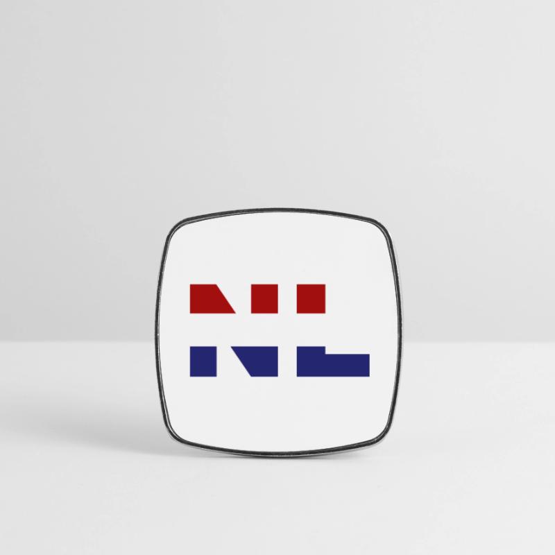 Pays-Bas Drapeau ISO Code NL UE Magnet carré