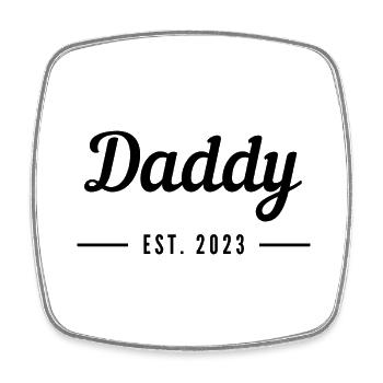Daddy 2023 - Square fridge magnet - white - Front