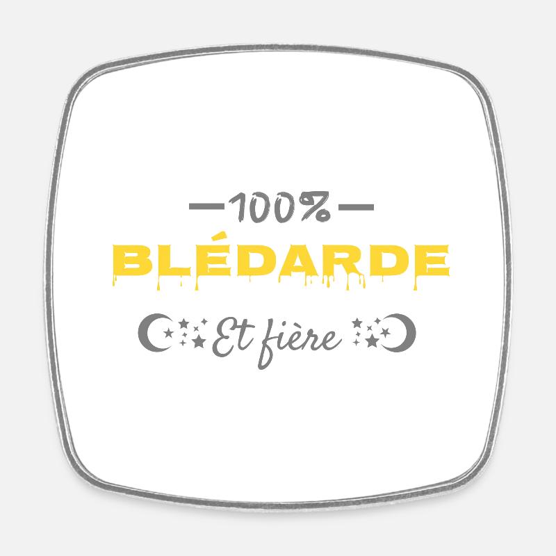 100% blédarde. - Magnet carré - blanc