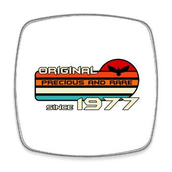 original 1977 anniversaire 45 ans 45e anniversaire - Magnet carré - blanc - Devant