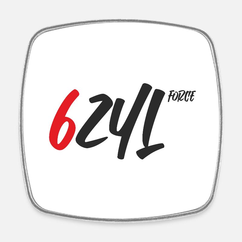 6ZYL Force - Square fridge magnet - white
