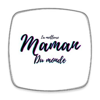 La meilleure maman du monde - Magnet carré - blanc - Devant