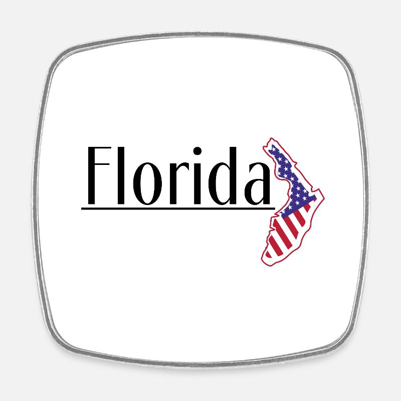 FLORIDA - Magnet carré - blanc