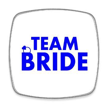 Team bride - Viereckiger Kühlschrankmagnet - Weiß - Vorne