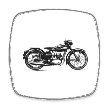 VINTAGE MOTO Kreation Louis RUNEMBERG © Adagp - Viereckiger Kühlschrankmagnet - Weiß - Vorne