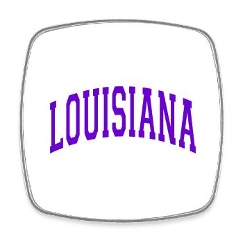 Louisiana - Square fridge magnet - white - Front