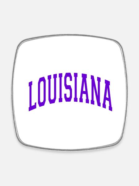 Louisiane - Magnet carré - blanc