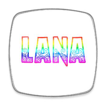 lana rs arc-en-ciel - Magnet carré - blanc - Devant