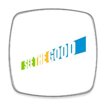 see the good quote - Square fridge magnet - white - Front