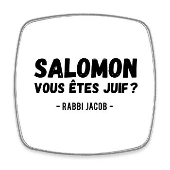 Louis de funès humour Rabbi Jacob - Magnet carré - blanc - Devant