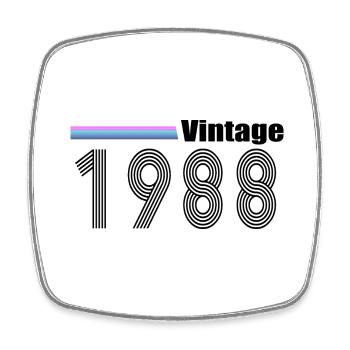 1988 - Square fridge magnet - white - Front