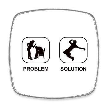 Breakdance Dancer Dance Sport Gift Dancing - Square fridge magnet - white - Front