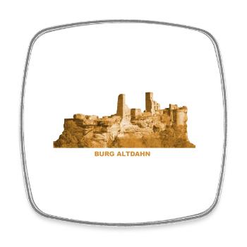 Altdahn Burg Ruine Pfälzer Wald Rheinland-Pfalz - Viereckiger Kühlschrankmagnet - Weiß - Vorne