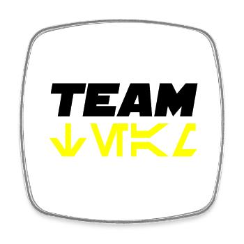Team SW - Square fridge magnet - white - Front