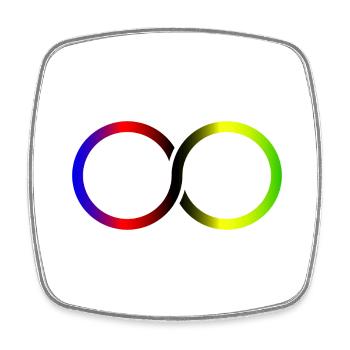 Cyclist Infinite World Champion - Square fridge magnet - white - Front