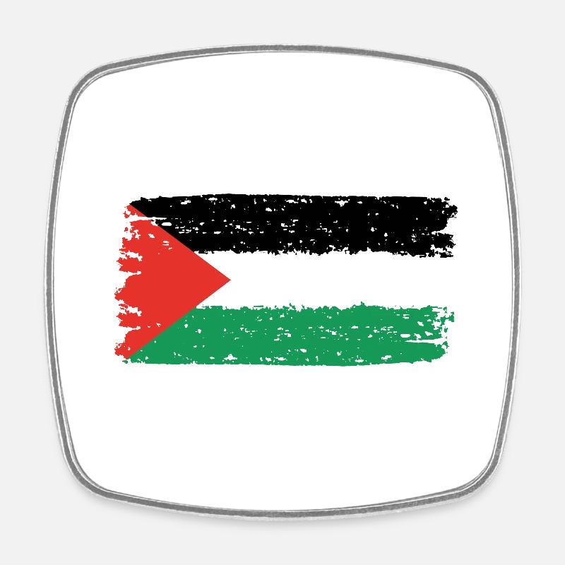 Palestine - Square fridge magnet - white