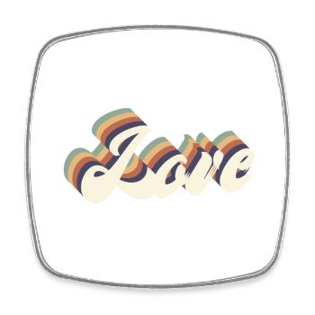 love vintage - Magnet carré - blanc - Devant
