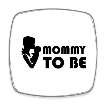 Schwangerschaft Babyparty Babyshower Boy Girl - Viereckiger Kühlschrankmagnet - Weiß - Vorne