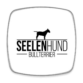Bullterrier Seelenhund Hunde Hund Wilsigns - Viereckiger Kühlschrankmagnet - Weiß - Vorne