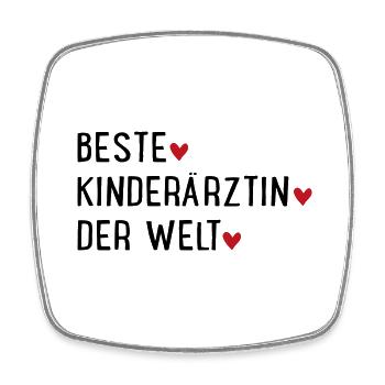 Kinderärztin - Viereckiger Kühlschrankmagnet - Weiß - Vorne