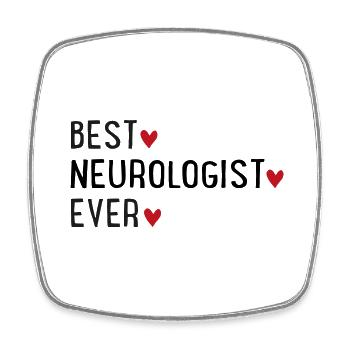 Neurologie - Viereckiger Kühlschrankmagnet - Weiß - Vorne