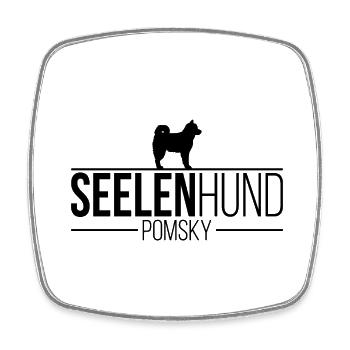 Pomsky Seelenhund Hunde Hund Hundespruch Wilsigns - Viereckiger Kühlschrankmagnet - Weiß - Vorne