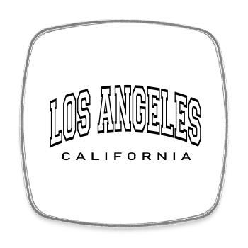 Los Angeles California - Square fridge magnet - white - Front