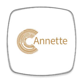Für Annette - Viereckiger Kühlschrankmagnet - Weiß - Vorne