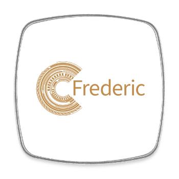 Für Frederic - Viereckiger Kühlschrankmagnet - Weiß - Vorne