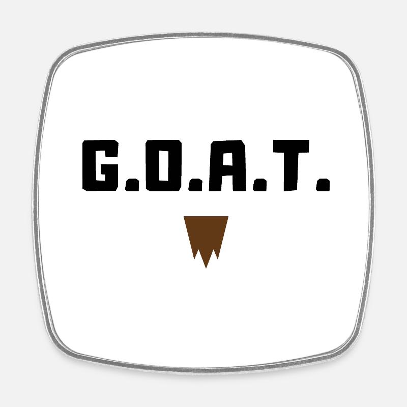 G.O.A.T. - Square fridge magnet - white