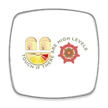 GOOD FACE - Square fridge magnet - white - Front