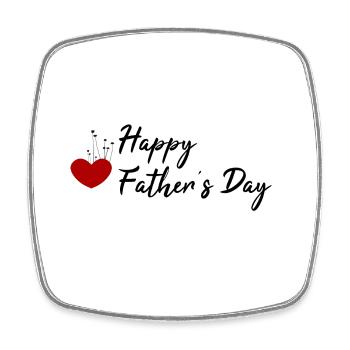 Happy father's day for gifts - Square fridge magnet - white - Front