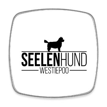 Westiepoo Seelenhund Hunde Hund Wilsigns - Viereckiger Kühlschrankmagnet - Weiß - Vorne