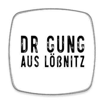 Lößnitz Gung Erzgebirge - Viereckiger Kühlschrankmagnet - Weiß - Vorne