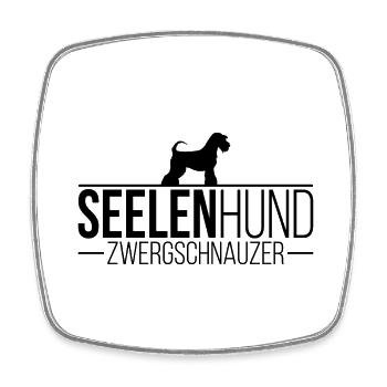 Zwergschnauzer Seelenhund Hunde Hund Wilsigns - Viereckiger Kühlschrankmagnet - Weiß - Vorne